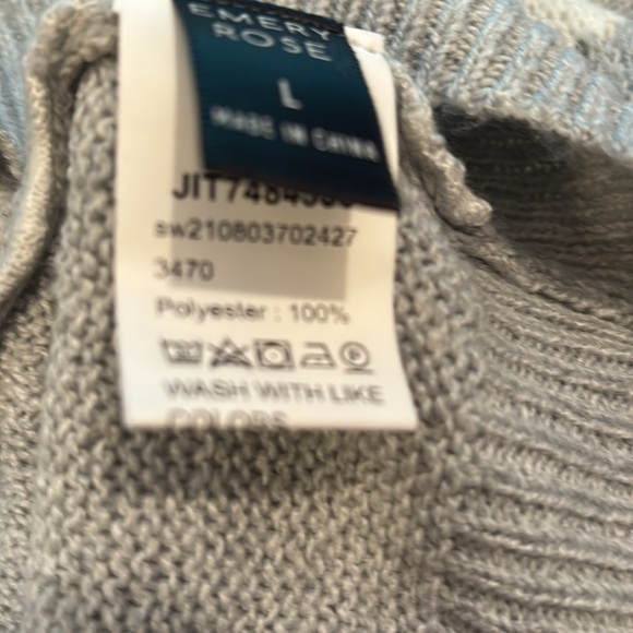 Women’s gray and white fall sweater. New - Picture 7 of 8